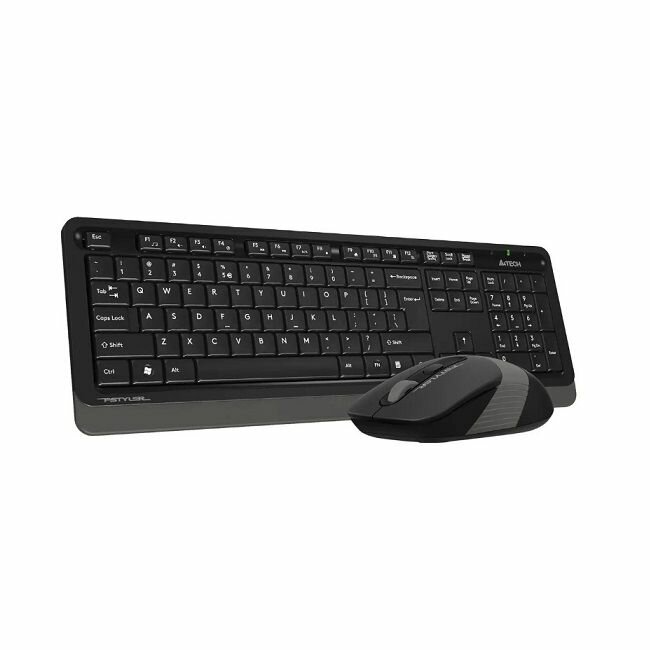 Клавиатура и мышь Wireless A4Tech FG1010 GREY черно-серые, USB — фото 20
