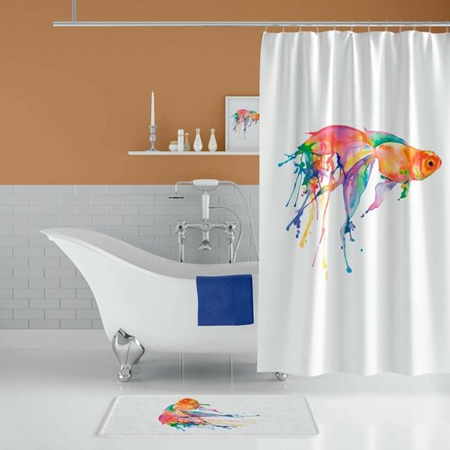 Штора для ванной Retro textil tropikhome goldfish 4456₽