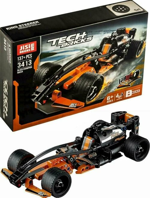 Конструктор BLACK CHAMPION RACER серия TECH BRICKS 137+ деталей BRICK 3413