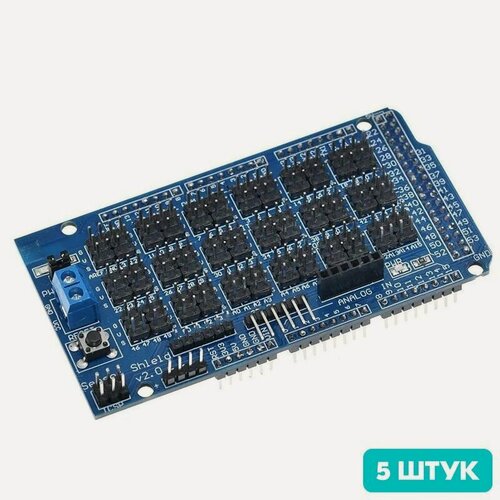 Изображение товара Sensor Shield MEGA V2, плата расширения для Arduino MEGA 2560 (5 штук)