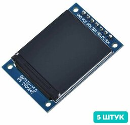 Цветной IPS TFT дисплей на ST7789 SPI, 240х240 1.3" (5 штук)