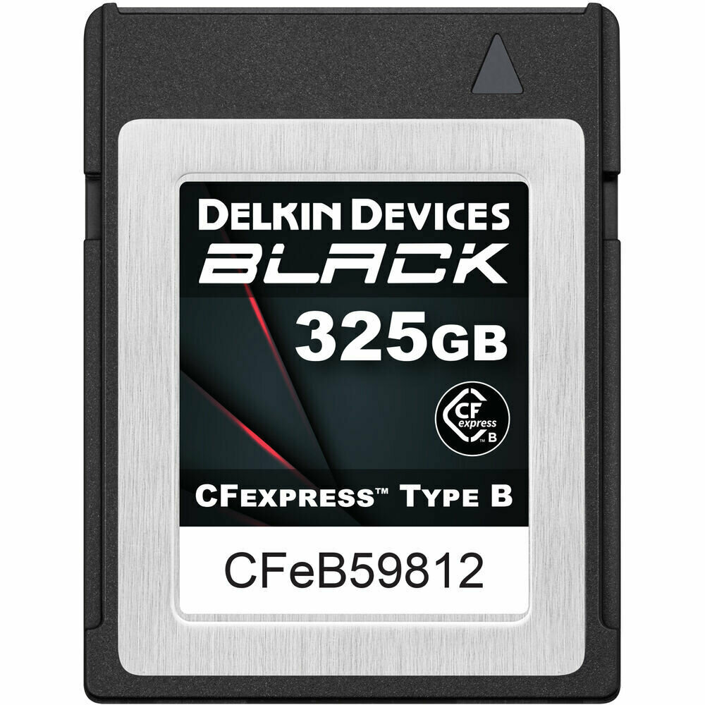 Карта памяти Delkin Devices Black CFexpress Type B 325GB, R/W 1725/1530 МБ/с