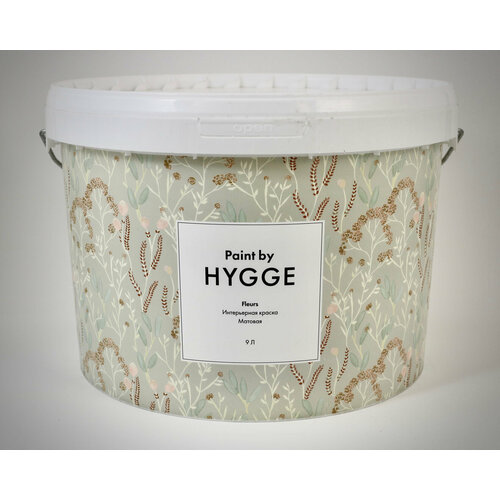 Hygge Fleurs Матовая водно-дисперсионная краска для стен и потолков 9л.