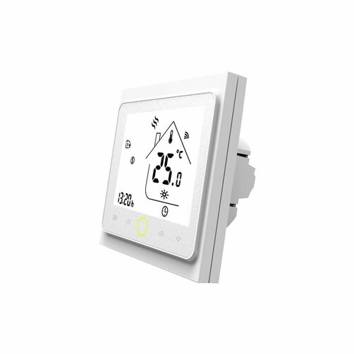 Терморегулятор Moes Wi-Fi Gas/Water Boiler Thermostat White WHT-002-GC умный терморегулятор beok с wi fi для газового котла бойлера с алисой белый