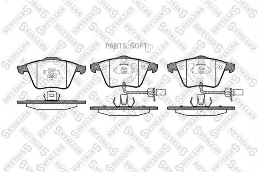 STELLOX 002003SX 002 003-SX_=FDB1629 ! колодки дисковые п.\ Audi A4 all/A6 4.2 quattro 04