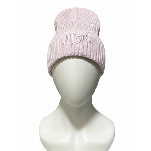 фото Шапка бини шапка розовая, размер 52-58, розовый нет бренда