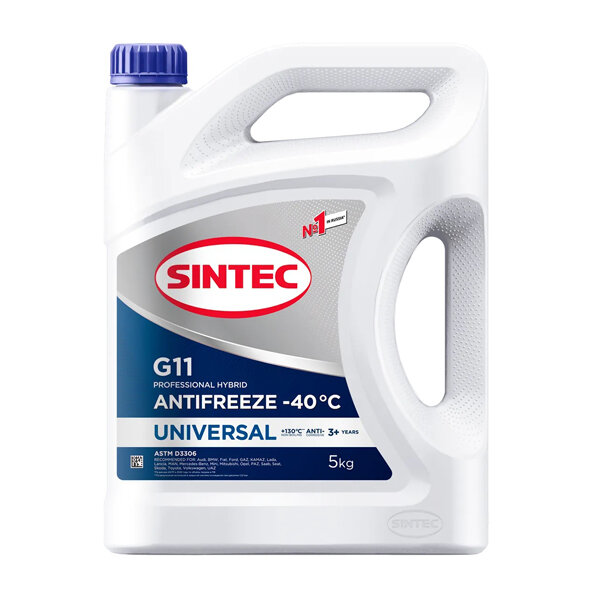 фото Sintec Антифриз Universal -40°C G11 (Синий), 5 л
