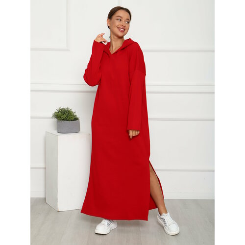 фото Платье ивградтрикотаж, размер 42-44, красный