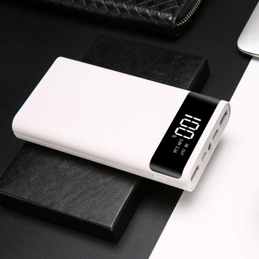 Корпус для PowerBank с двумя USB-портами, 5 В, 4*18650 белый — фото 2
