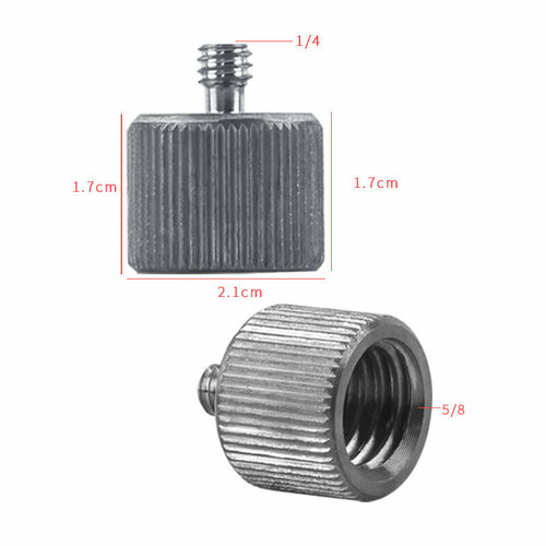 Переходник адаптер на штатив 1/4-5/8 переходник pwr на резьбу штатива 1 4 gtra30