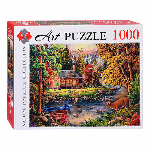 Пазлы 1000 Artpuzzle Уютный домик у реки пазлы castorland 1000 дом у реки 102365