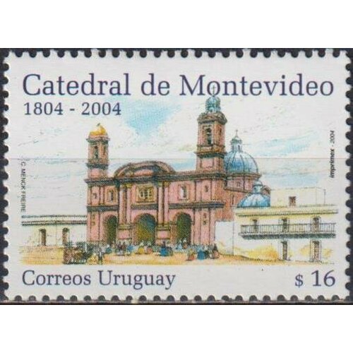 Почтовые марки Уругвай 2004г. 200-летие собора Монтевидео Архитектура, Церкви MNH