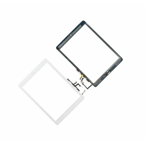 Touchscreen / Тачскрин с кнопкой Home и клейкой лентой для Apple для iPad Air, белый чехол momax modern note для apple ipad air 4894222032200 белый