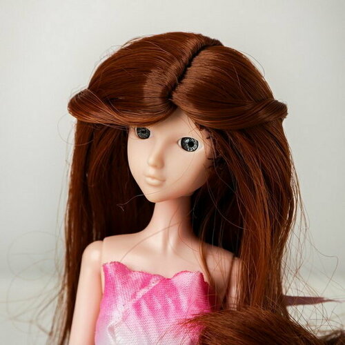 Волосы для кукол Волнистые с хвостиком размер маленький, цвет 30Y