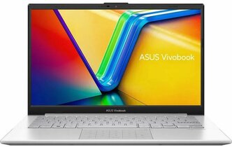 Ноутбук ASUS Vivobook Go 14 E1404FA-EB273 AMD Ryzen 3 7320U 2400 MHz/14"/1920x1080/8GB/256GB SSD/AMD Radeon 610M/Без ОС (90NB0ZS1-M00BK0) Silver