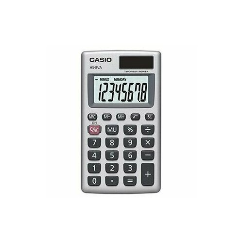 Калькулятор Casio HS-8VA-S-EP/Карманный компактный калькулятор