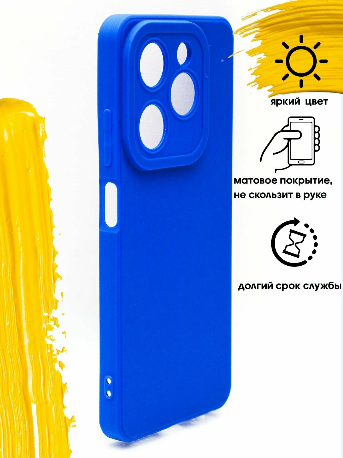 Чехол для Tecno Spark 20 & Spark 20C / чехол на текно спарк 20 и спарк 20с синий — фото 1