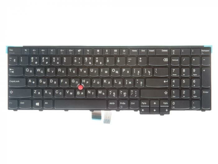 Клавиатура для ноутбука Lenovo ThinkPad Edge E531 E540 T540 T540p Grant-105SU чёрная с рамкой с трекпойнтом гор. Enter (04Y2426)