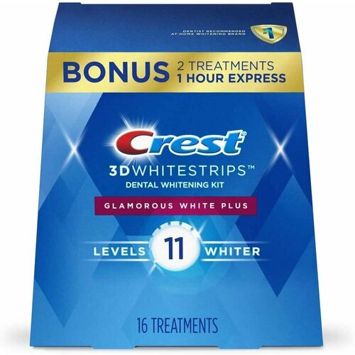 Crest 3D Whitestrips Glamorous White Plus 1-Hour Express – Отбеливающие полоски для зубов