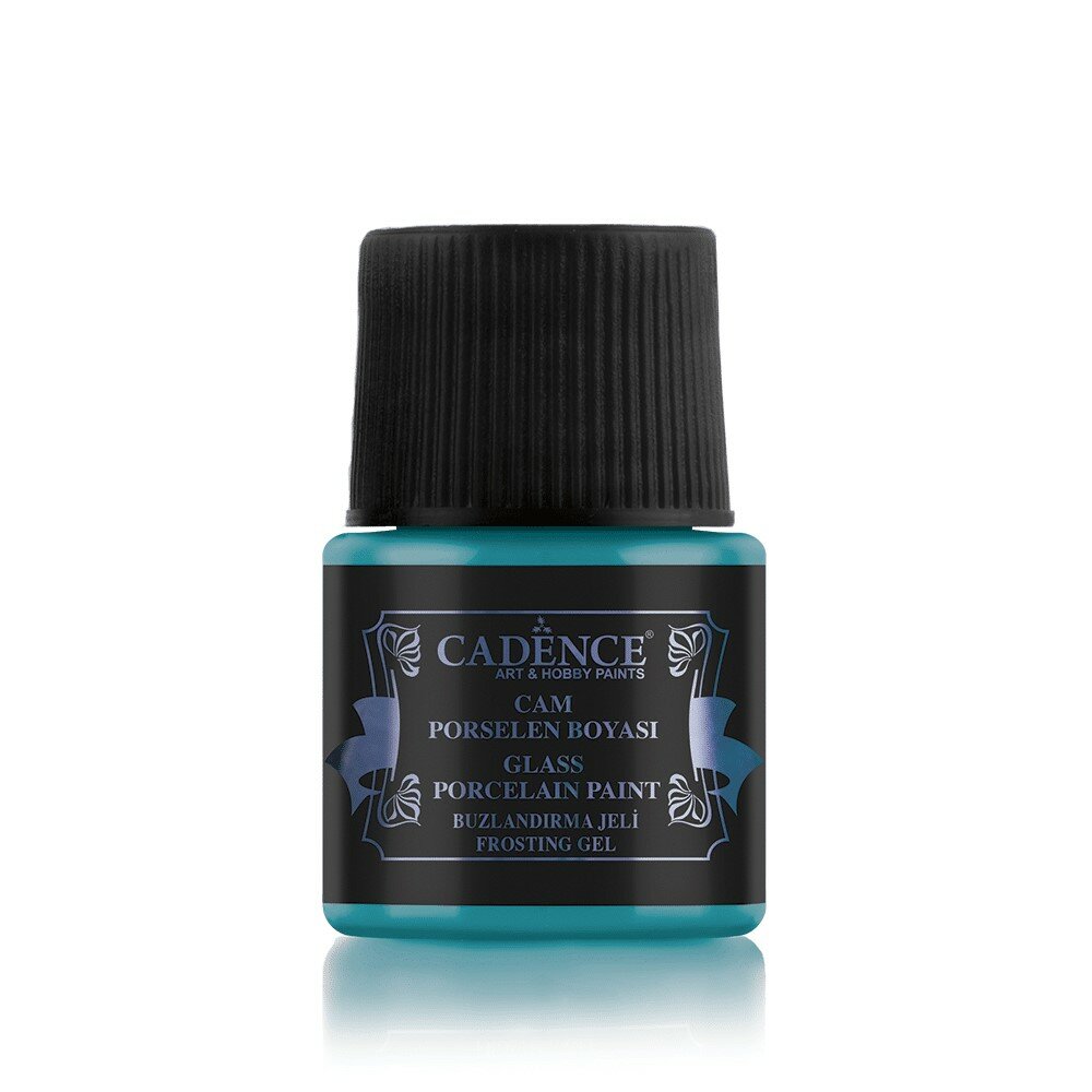 Краска по стеклу и керамике Cadence Frosting Gel 45 ml. Turquoise-041