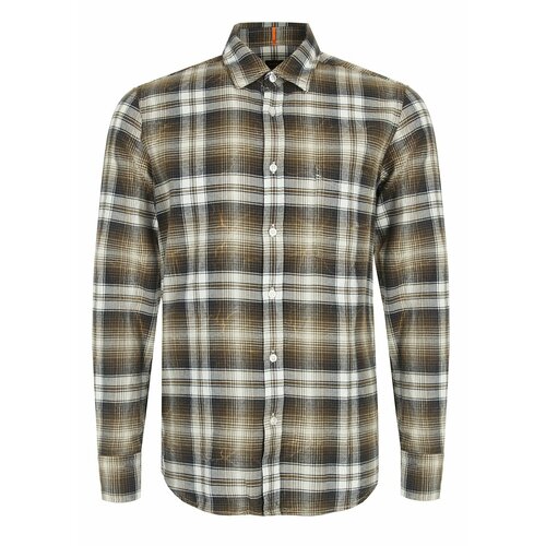 фото Рубашка boss, размер xxl, коричневый