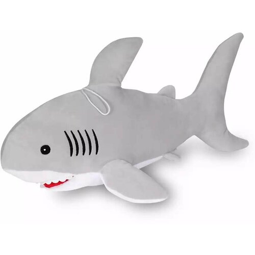 мягкая игрушка подушка акула акулина синяя 50 см коробейники Мягкая игрушка Акула Акулина серая 50 см 058D-532D ТМ Коробейники