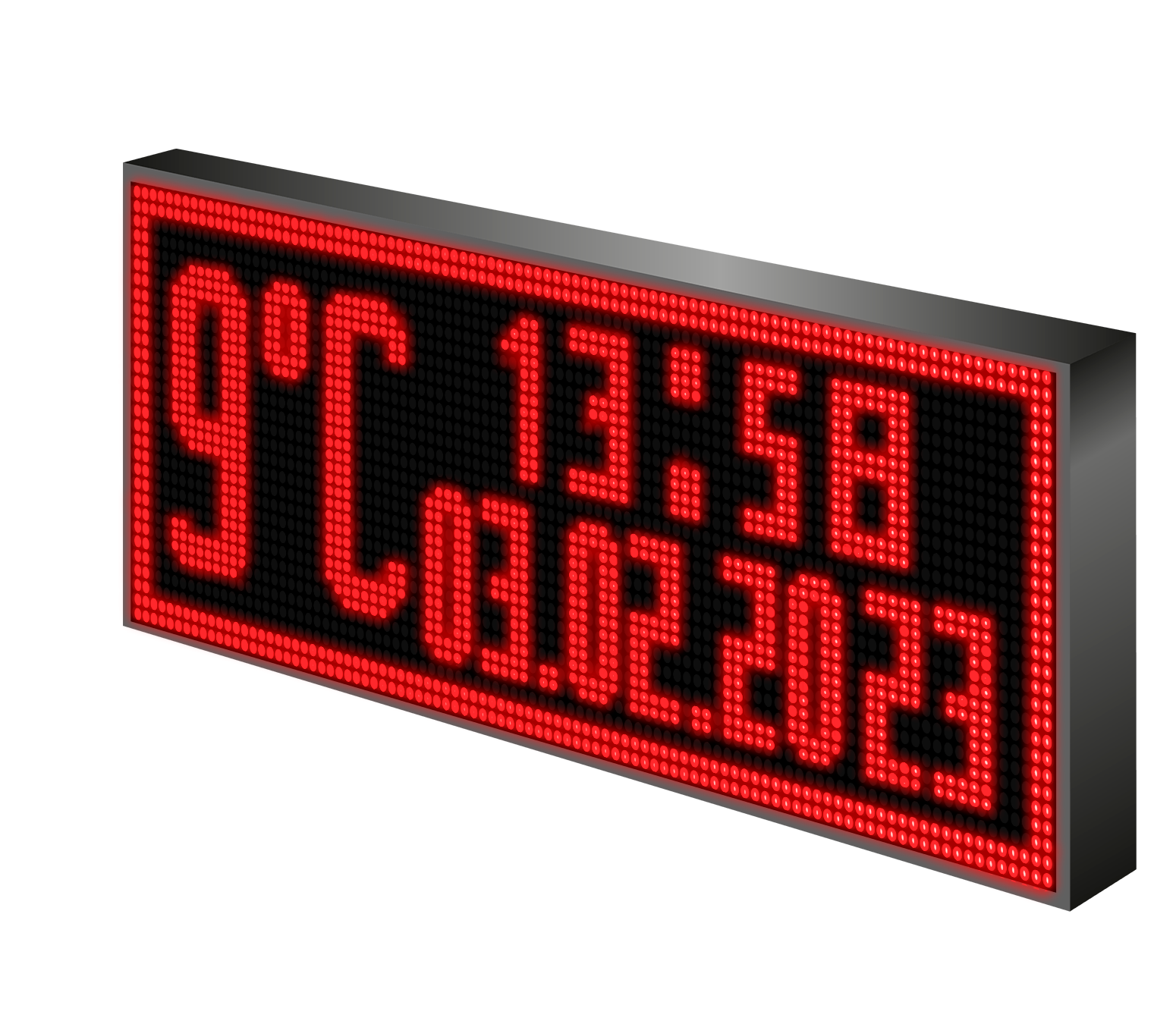 Бегущая строка/ Led /рекламная вывеска/ панель/69х37см — фото 1