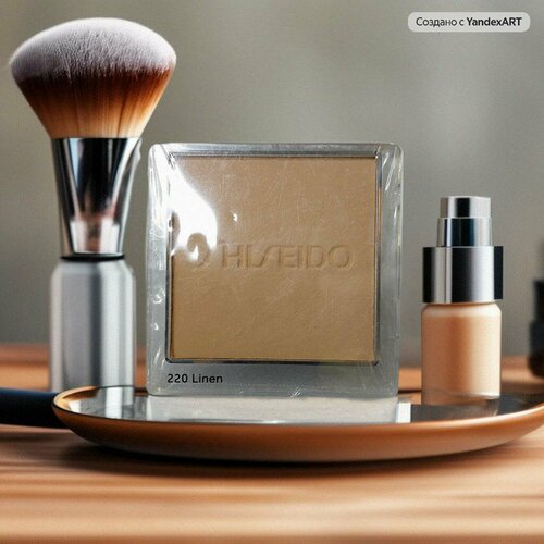 SHISEIDO Компактная тональная пудра для свежего безупречного покрытия SYNCHRO SKIN, № 220 Linen, 9 г сменный блок