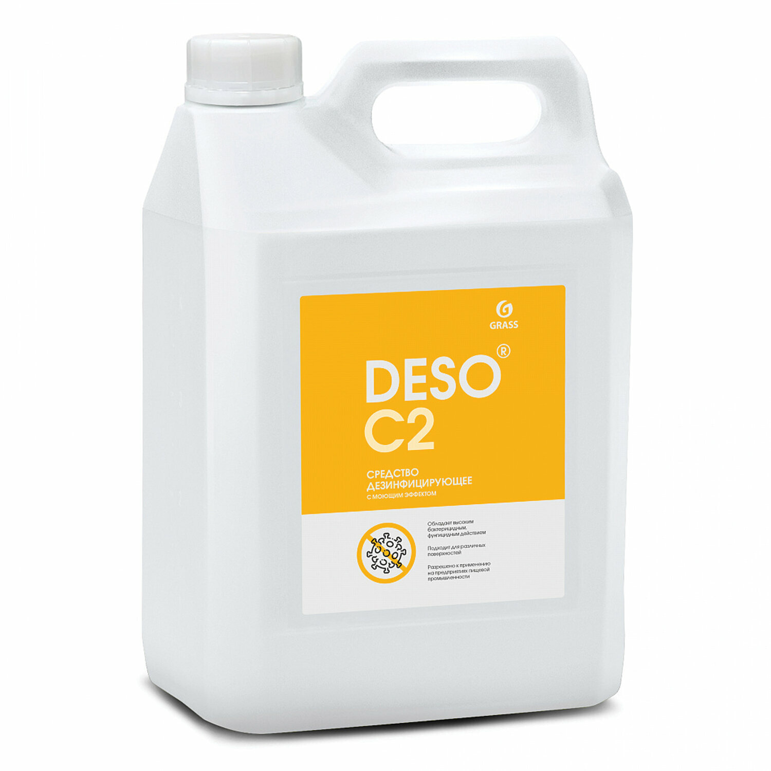 Средство моющее c дезинфицирующим эффектом 5кг GRASS DESO C2 ЧАС концентрат ш/к 17989