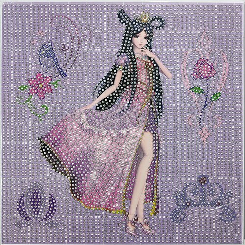 Алмазная мозаика аниме 24*24 полная выкладка круглые стразы