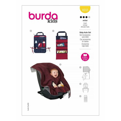 Выкройка BURDA №9233 Детские аксессуары выкройка burda 7116 аксессуары для особых случаев