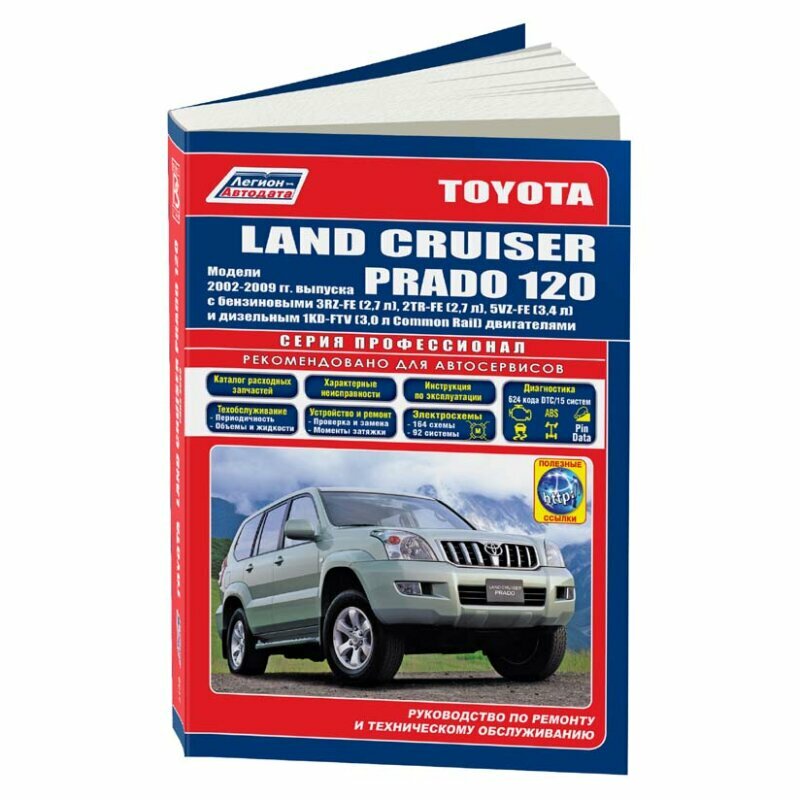 Toyota Land Cruiser Prado 120. Модели 2002-2009 гг. Руководство по ремонту и техническому обслуживанию - фото №3