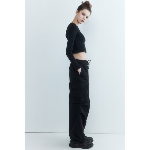 фото Брюки карго befree, размер s/170, черный