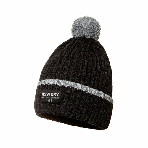 фото Шапка aswery, размер 56, черный