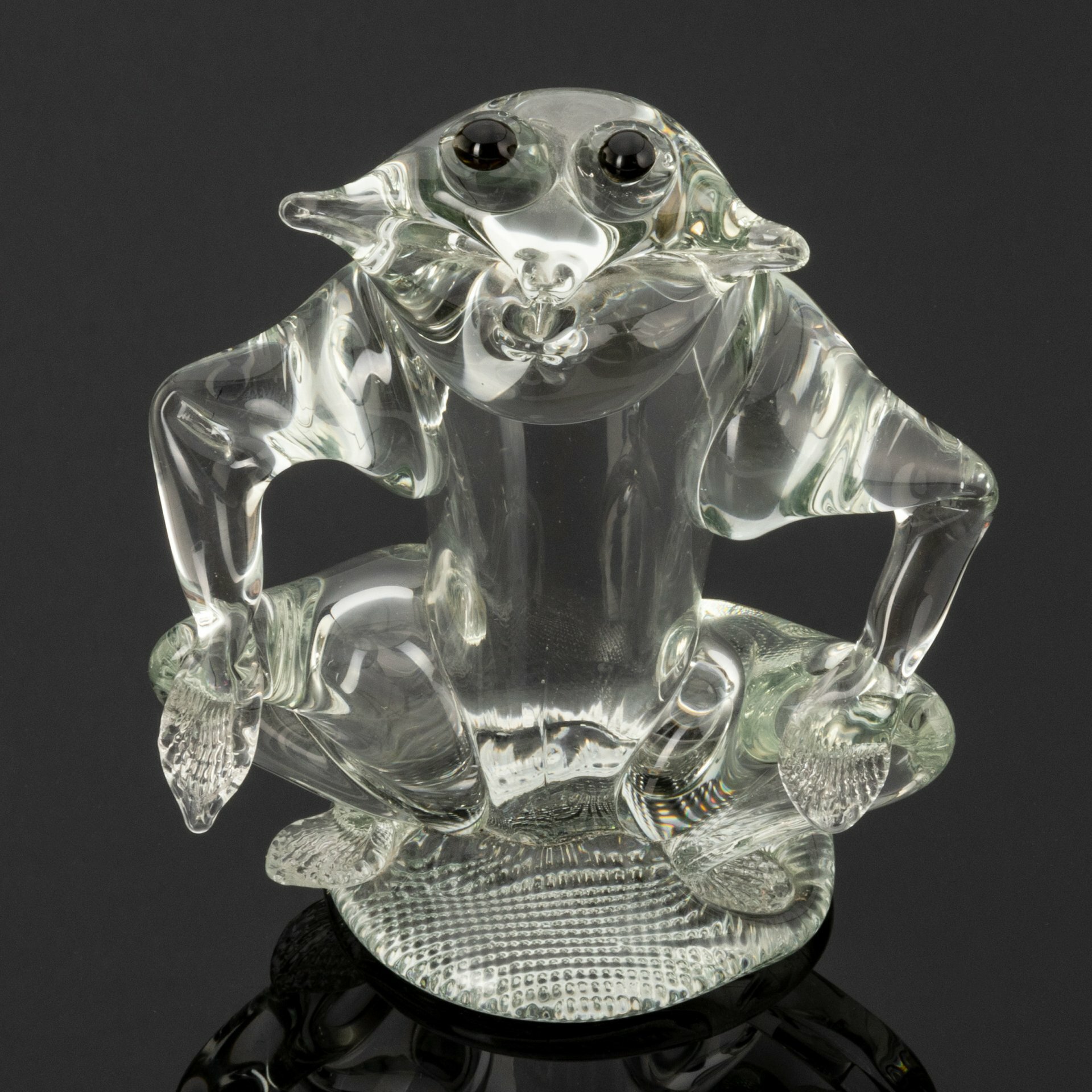 Статуэтка "Лягушка", о. Мурано, стекло, гутная техника, Италия, 1980-2000 гг.