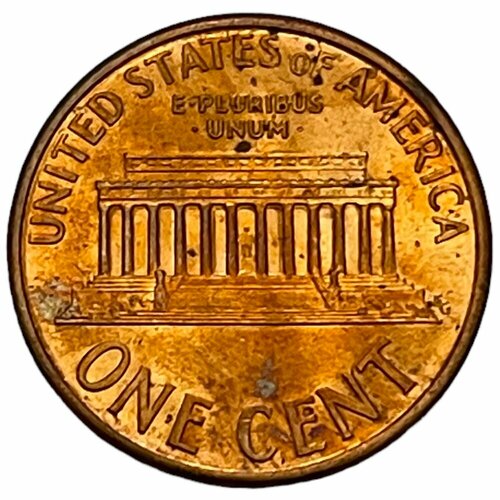США 1 цент 1996 г. (Memorial Cent, Линкольн) (Лот №2) сша 1 цент 1968 г memorial cent линкольн лот 2