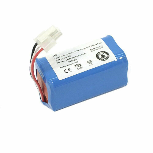 Аккумулятор для пылесоса iClebo Arte, Pop, Smart (EBKRWHCC00978). Li-ion, 3400mAh, 14.4V