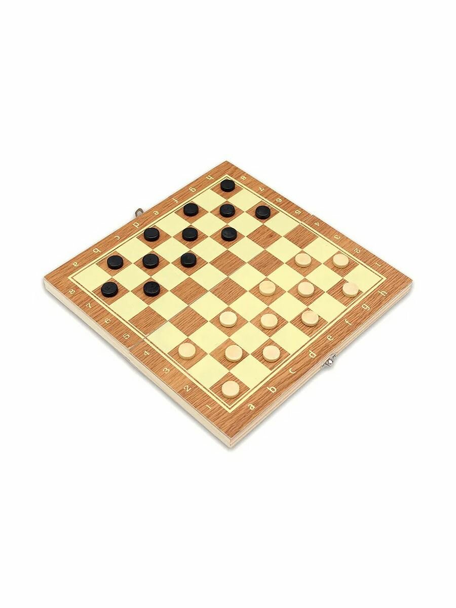 Настольная игра 3 в 1 (шахматы, шашки, нарды), W7702A — фото 1