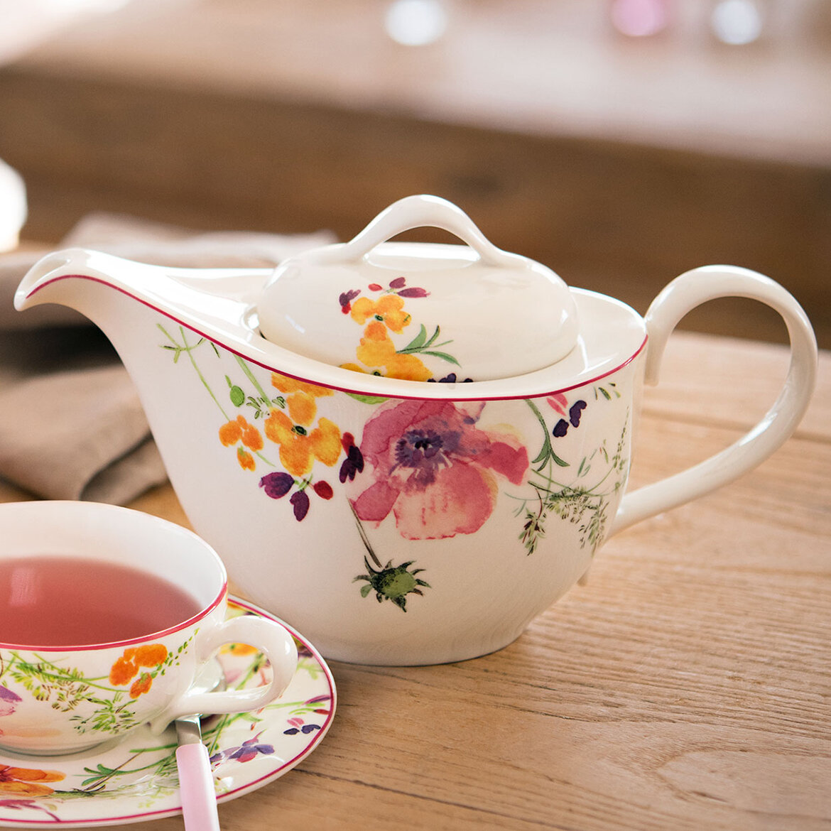 Чайник заварочный 620 мл, Mariefleur Tea, Villeroy & Boch, Премиум-Фарфор