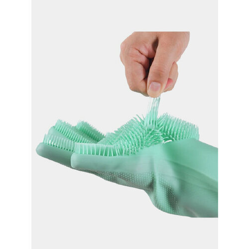 Перчатки силиконовыедля мытья посуды овощей и фруктов Силиконовые универсальные Цвет Розовый 1399₽