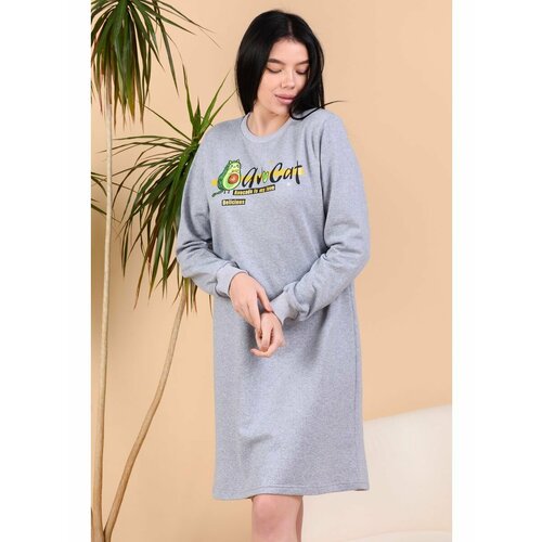 Сорочка NATALI DLER, размер 48, серый