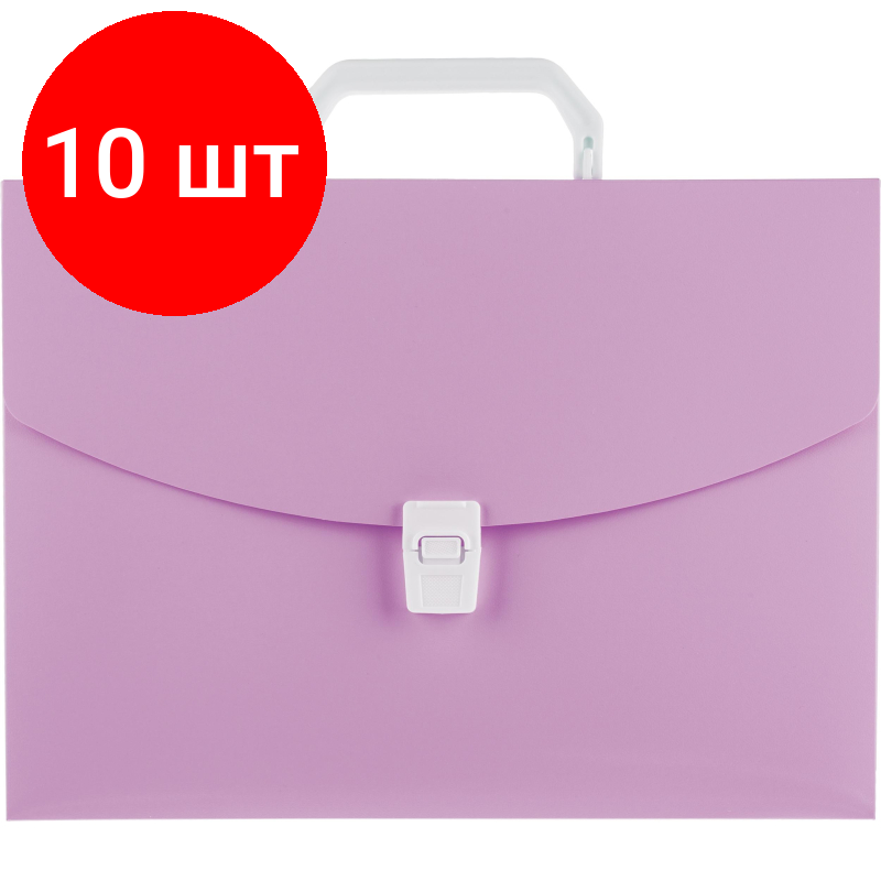 фото Комплект 3 штук, Папка-портфель 1 отделение А4 Attache Акварель розовый