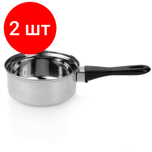 Комплект 2 штук Ковш LaSella металлический 1 л d-14 см с ручкой 2189₽