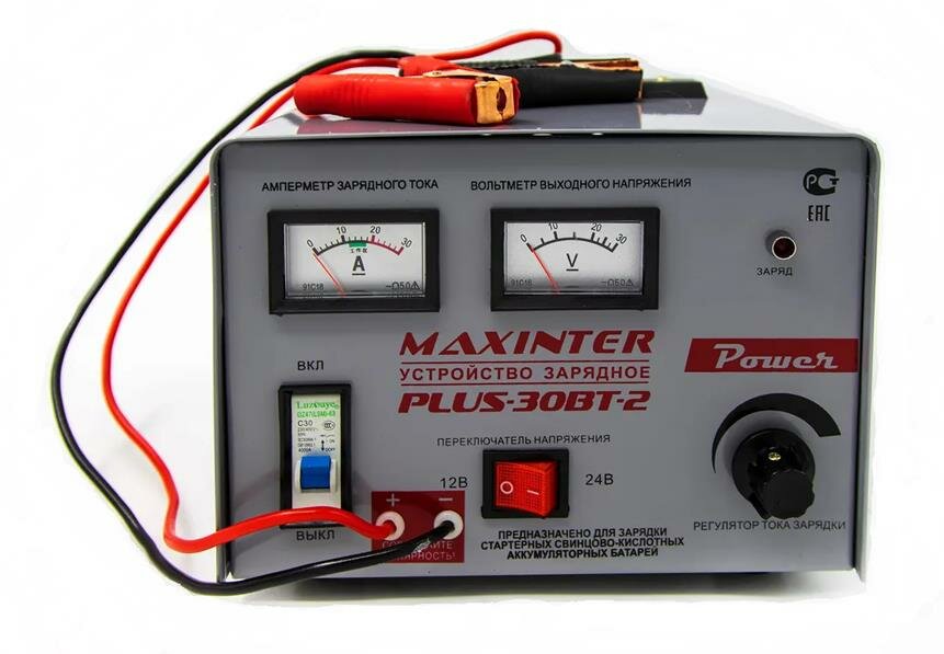 Зарядное Устройство Плюс-30 Bt-2 Maxinter (12В 24В) (До 250 А. ч.) MAXINTER арт. PLUS-30BT-2