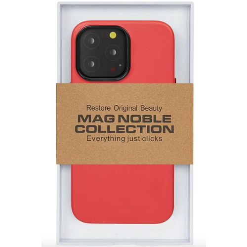 Чехол с MagSafe для iPhone 15 Pro MAG NOBLE COLLECTION-Красный