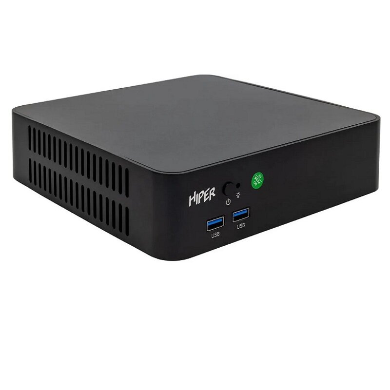 Hiper ACTIVEBOX AS8 (AS8-I3121R8N2NSB) i3 12100 (3.3) 8Gb SSD256Gb UHDG 730 noOS GbitEth WiFi BT 120W black