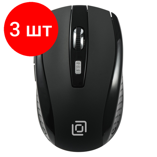 Комплект 3 штук Мышь компьютерная Oklick 635MB черный оптическая 1600dpi6but WLS 489349 398200₽