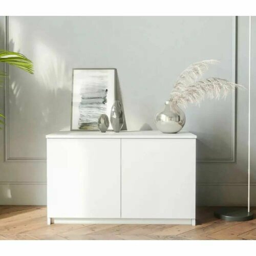 Тумба антресоль Охта Белый гладкий ЛДСП 90012 с полками для гостиной спальни зала кабинета офиса 900х550х500 петровская 3360₽