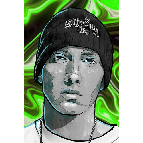 фото Картина по номерам eminem hip hop 40х60 000 art hobby home