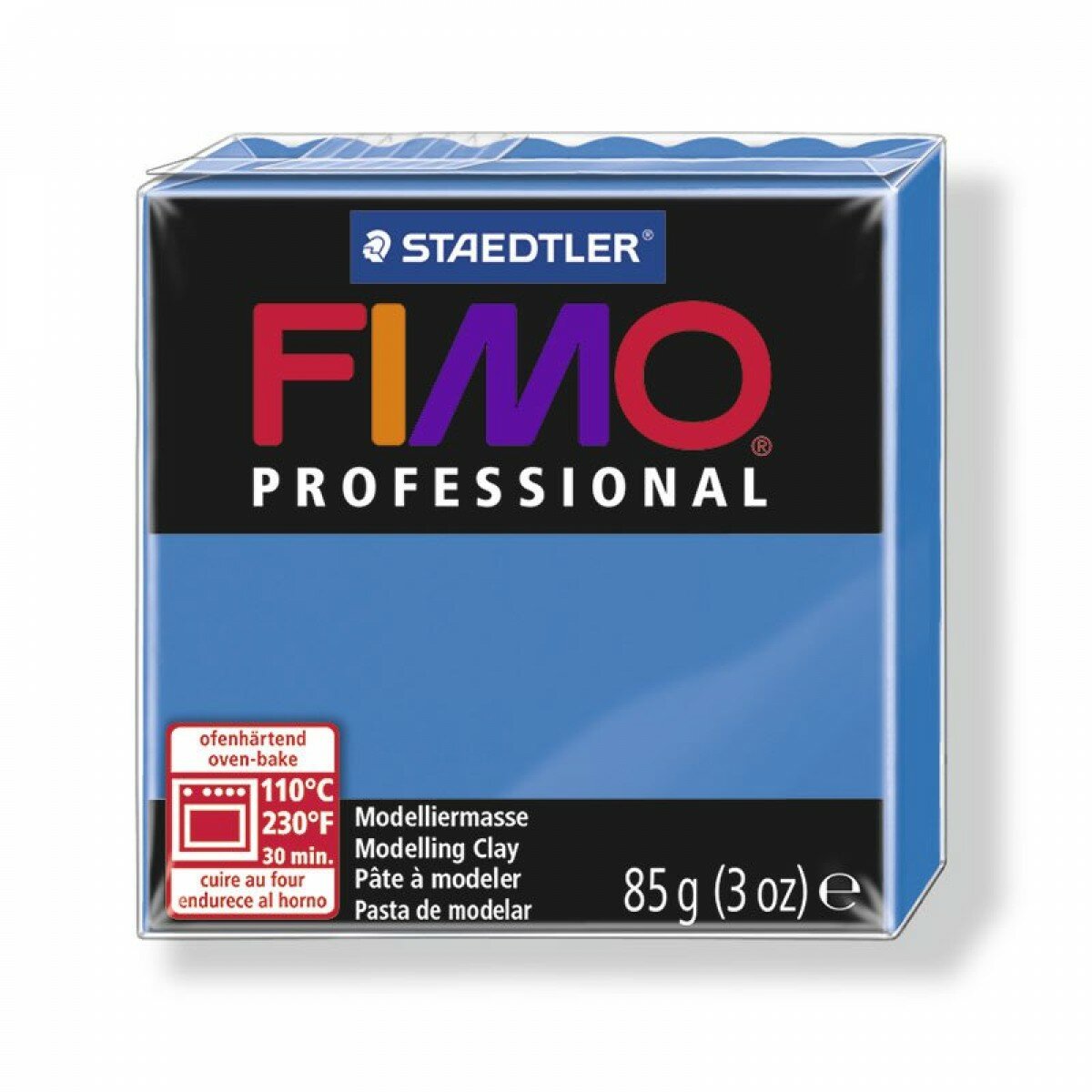 FIMO professional полимерная глина, запекаемая в печке, уп. 85г цв. чисто-синий, 8004-300